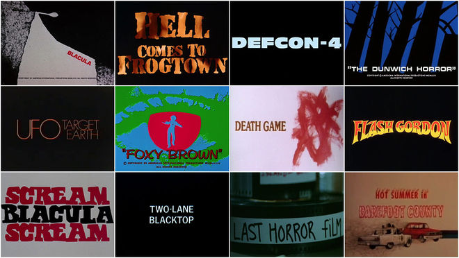 IMAGE: Contact sheet – Vigilantes, Psychopaths, and Road Warriors from 3D to 36DD: B-Movie Title Design of the 1970s & 1980s