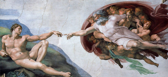 IMAGE: The Creation of Adam by Michelangelo