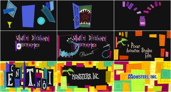 IMAGE: Monsters Inc contact sheet