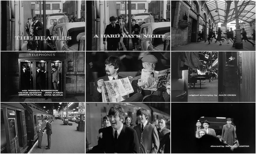 VIDEO: Title Sequence - A Hard Day's Night (1964) main titles