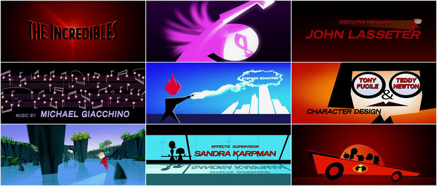 VIDEO: Title Sequence - The Incredibles
