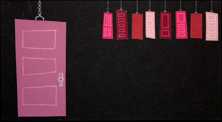 IMAGE: Doors 2 – pink and red