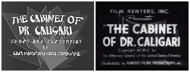 IMAGE: Caligari title card examples