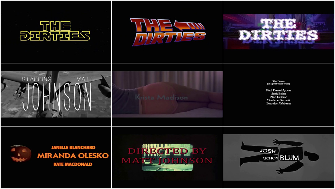 VIDEO: Title Sequence – The Dirties (2013) Main-on-end Titles 